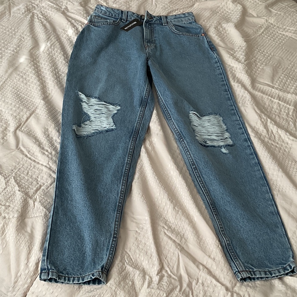 PrettyLittleThing Women’s Relaxed Blue Jeans